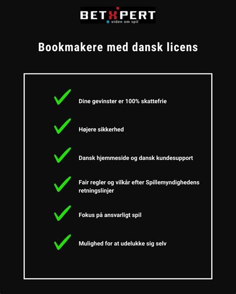 bookmakere med dansk licens